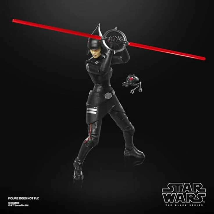 Hasbro Star Wars The Black Series Seventh Sister Inquisitor, 15 cm Action-Figur, schwarz – Bild 7