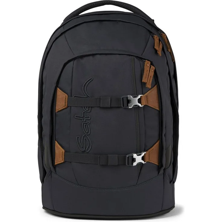 Satch Schulrucksack Pack Skandi Edition, Schulranzen aus recycelten PET-Flaschen, PFC-frei, grau