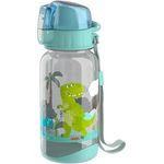 HABA Trinkflasche Dino, Kinder-Wasserflasche 400 ml, BPA-frei, leicht & auslaufsicher mit Trageschlaufe, großem Öffnungsdesign, ab 12 Monaten