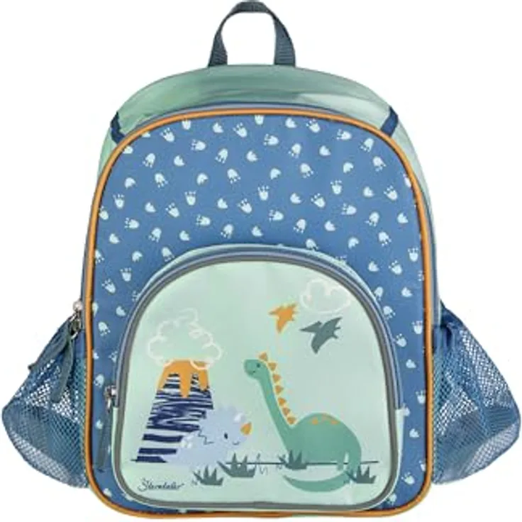 Sterntaler Rucksack Dino Rexi, Kindergartenrucksack in Grün mit Kühlfunktion und verstellbaren Gurten