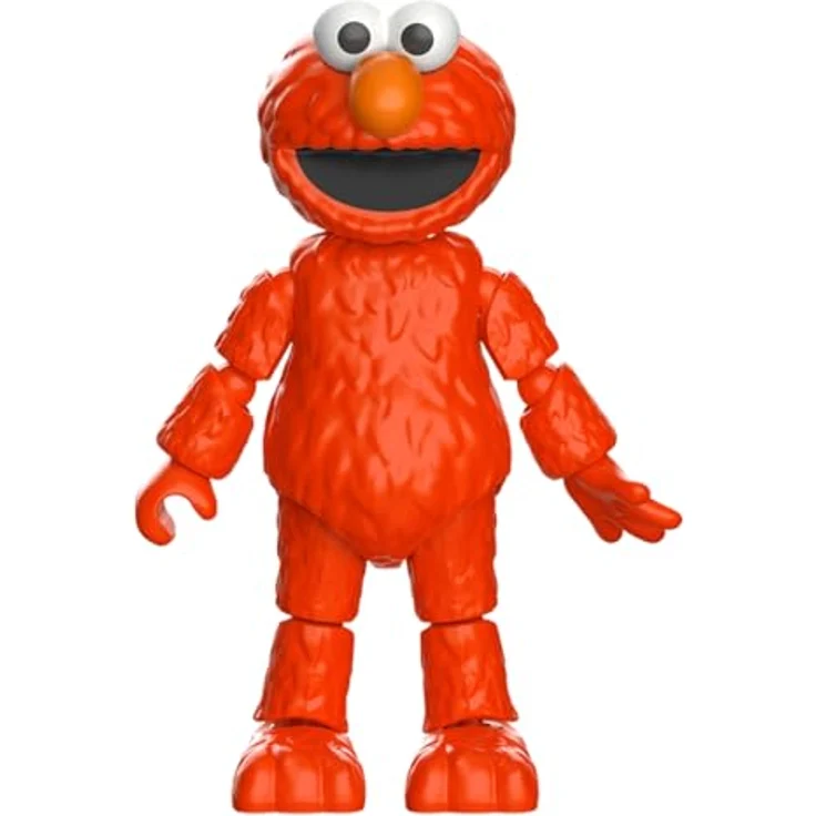 Blokees Sesamstraße Blokees PreCool Series 1 Plastik Modellbausatz 01 Elmo, 12 cm, 8 bewegliche Gelenke, inkl. exklusivem Zubehörteil – Bild 2