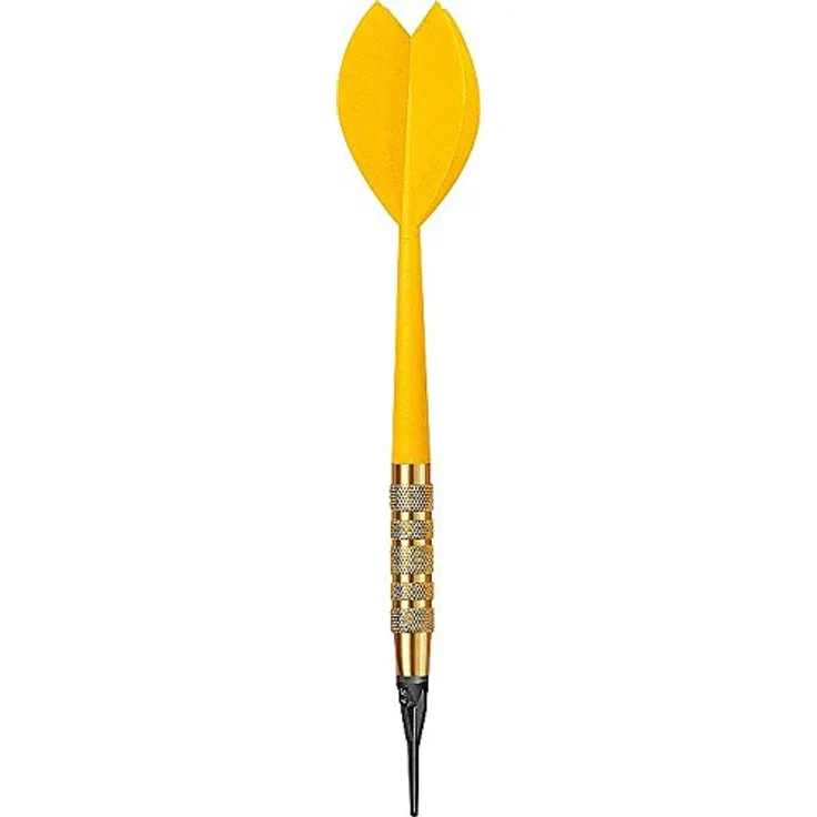 Kings Dart Softdartpfeile-Set | 100 robuste Dartpfeile für elektronische Dartscheiben | 100% Messing-Barrel, Longlife-Spitzen, Flights u. Schaft aus Kunststoff | 16g | Bunt – Bild 5