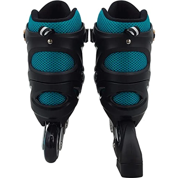 Stamp Unisex-Adult Patins en Ligne Ajustable semi-Soft SKIDS Control Oxygen T. 42-45, Blue-Black – Bild 4