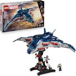 LEGO Marvel 76325, Avengers: Age of Ultron Quinjet, 1.131-teiliges Bauset mit 5 Minifiguren, Maße: 30cm x 45cm x 28cm, empfohlen ab 12 Jahren