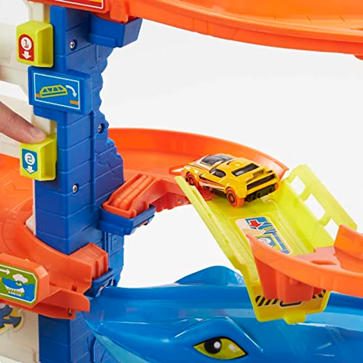 Mattel® Hot Wheels HMF86, City Shark Escape Spielset für Kinder ab 4 Jahren, bunt – Bild 5