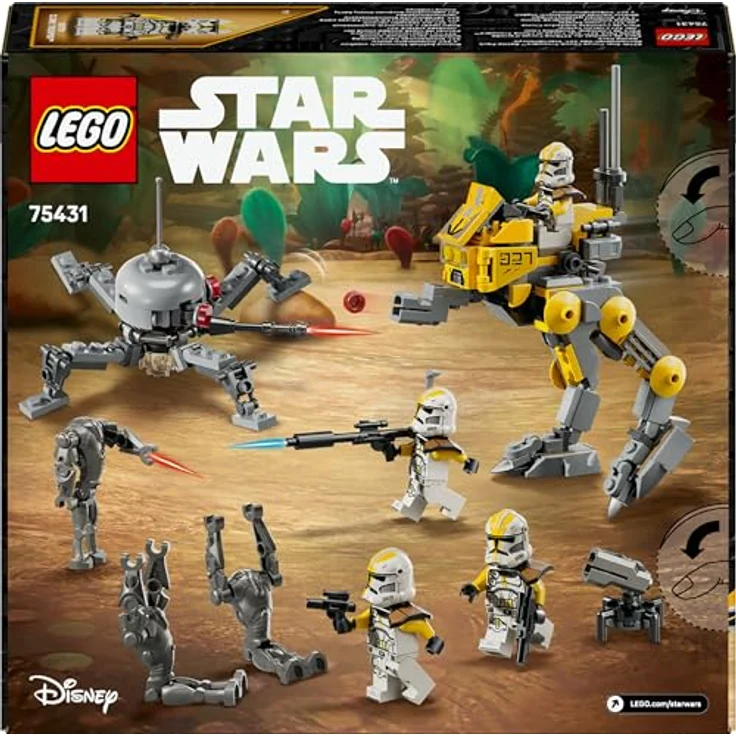 LEGO Star Wars 75431 - Klonsoldaten des 327. Sternenkorps Battle Pack, 258-teiliges Set mit 4 Minifiguren und AT-RT Kampfläufer, ab 7 Jahren – Bild 7
