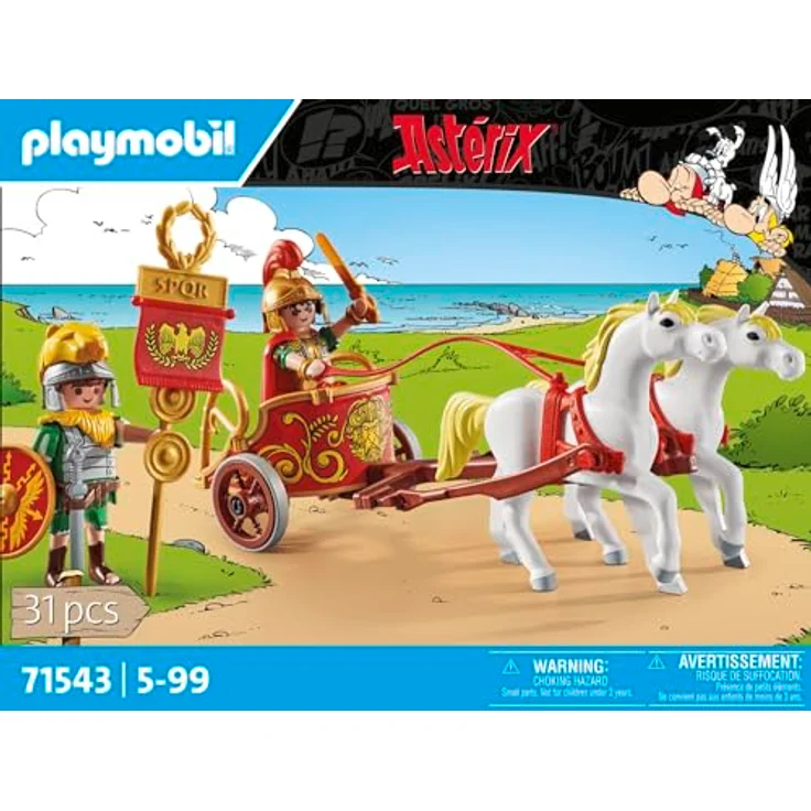 Playmobil® Konstruktions-Spielset Römischer Streitwagen (71543), Asterix, (31 St), Made in Europe – Bild 5