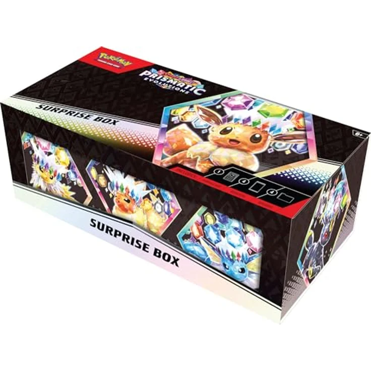 The Pokemon Company POKÉMON 10096 Scarlet & Violet 8.5 Prismatc Evolution Surprise Box mit vier Prismatic Evolutions Boosterpacks – Bild 2