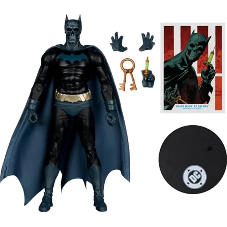 McFarlane DC Multiverse Actionfigur Black Mask as Batman (Beneath the Mask), 18 cm, detailreiche und bewegliche Sammelfigur mit Zubehör – Bild 2