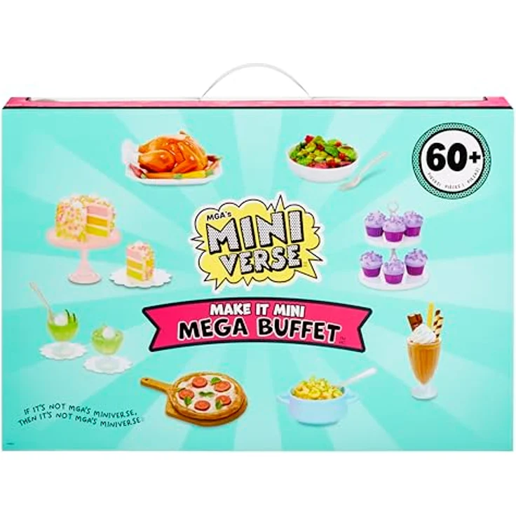 MGA Miniverse Make It Mini Mega Buffet 541301, Spielset mit 8 Rezepten und über 60 Teilen, für Kinder ab 8 Jahren, beschädigt – Bild 6