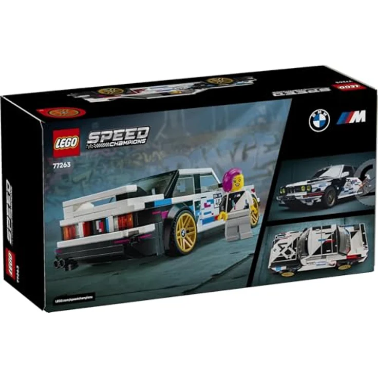 LEGO Speed Champions 77263 BMW M3 (E30) Bausatz, Mehrfarbig, 358 Teile, inkl. 1 Minifigur im BMW-Rennoutfit – Bild 11