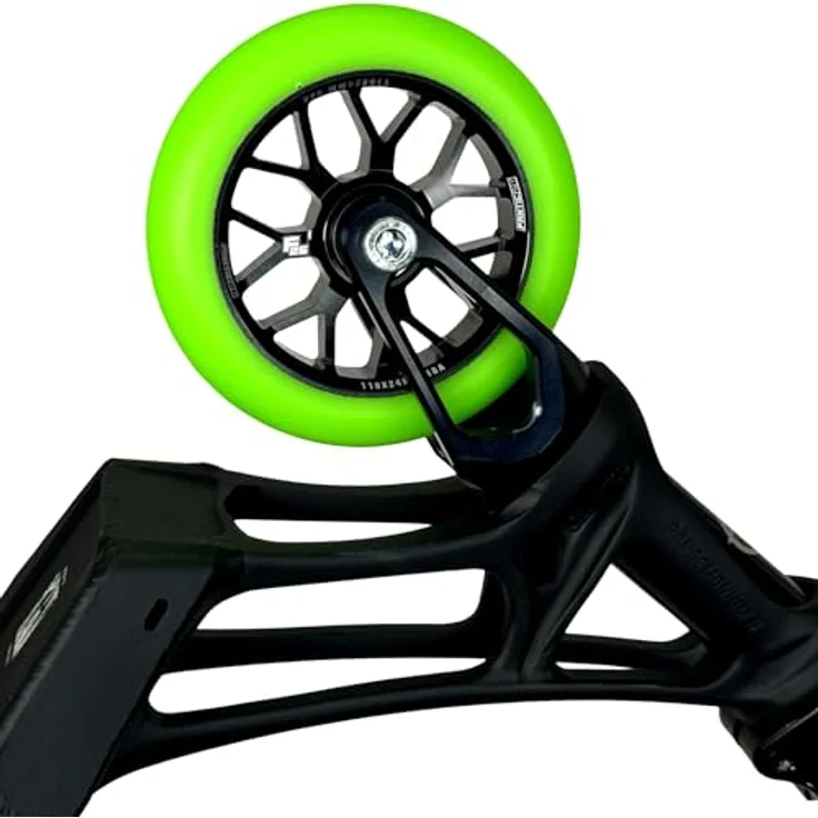 Fantic26 Spy7 Stunt-Scooter Rolle 110mm Abec11 Schwarz/PU Grün, Stunt-Scooter Rolle aus Aluminium 6061, CNC gefräst, ABEC-11 Kugellager – Bild 4