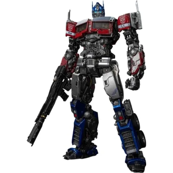 YOLOPARK Transformers: Rise of the Beasts: Optimus Prime – Sammelfigur mit Metallic-Lackierung, dynamischem Pose-Modus und magnetischen LED-Lichtern