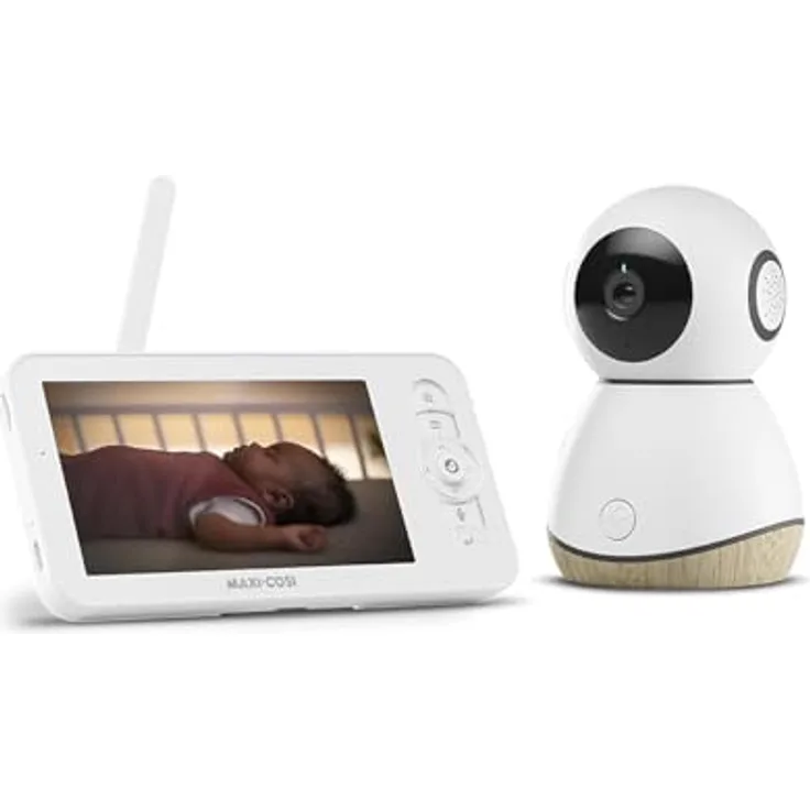 Maxi-Cosi MC See Baby Monitor Pro, Babyphone mit Kamera und Bewegungserkennung, 200 m Reichweite, einschließlich Schlaflieder und Temperaturüberwachung