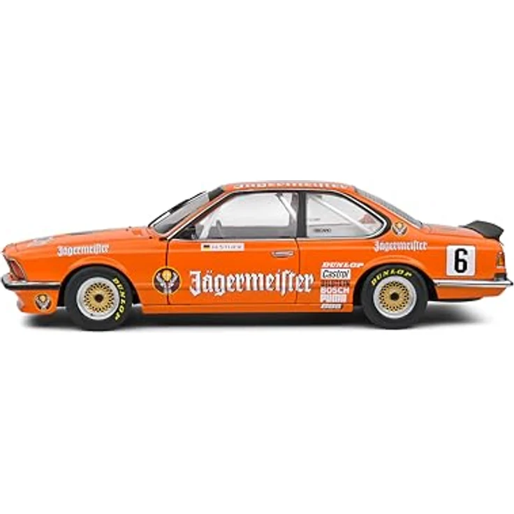 Solido BMW 635 CSi (E24) #6 ETCC 1984, Diecast Modellauto im Maßstab 1:18, orange mit detaillierter Rennsport-Ausstattung und beweglichen Teilen – Bild 3