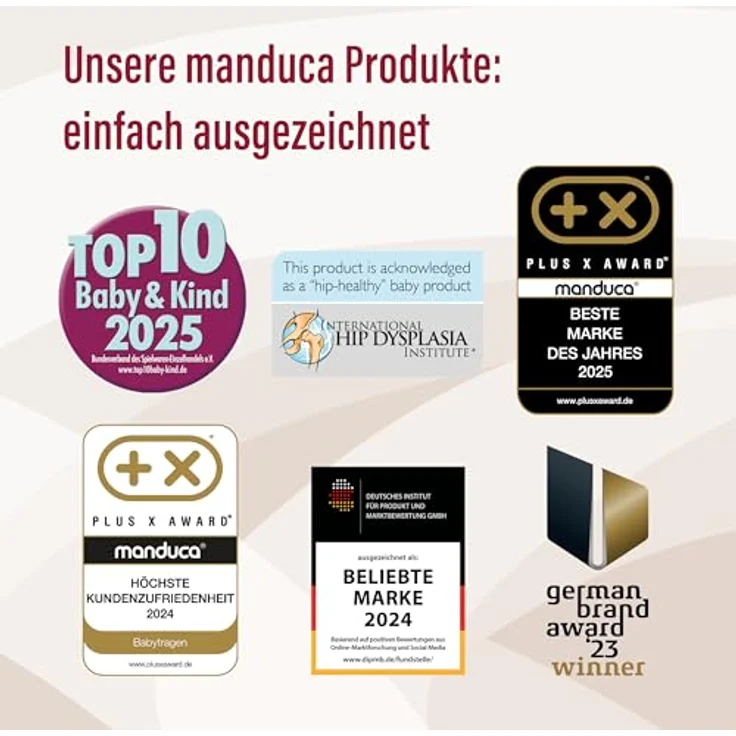Manduca XT, Babytrage aus 100% Bio-Baumwolle, 3 Tragepositionen, ergonomischer Hüftgurt, variabel einstellbar für Babys von 3,5 bis 20 kg – Bild 5