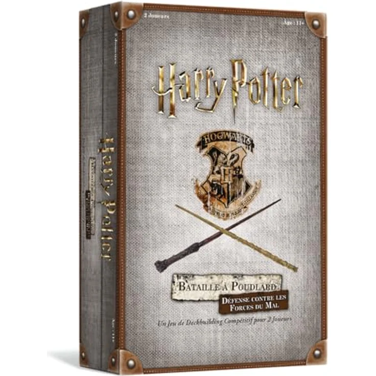 Asmodee USAopoly | Harry Potter Hogwarts Schlacht gegen die Mächte des Bösen | Wettbewerbsfähiges Deckbuilding-Spiel für 2 Spieler – Bild 1