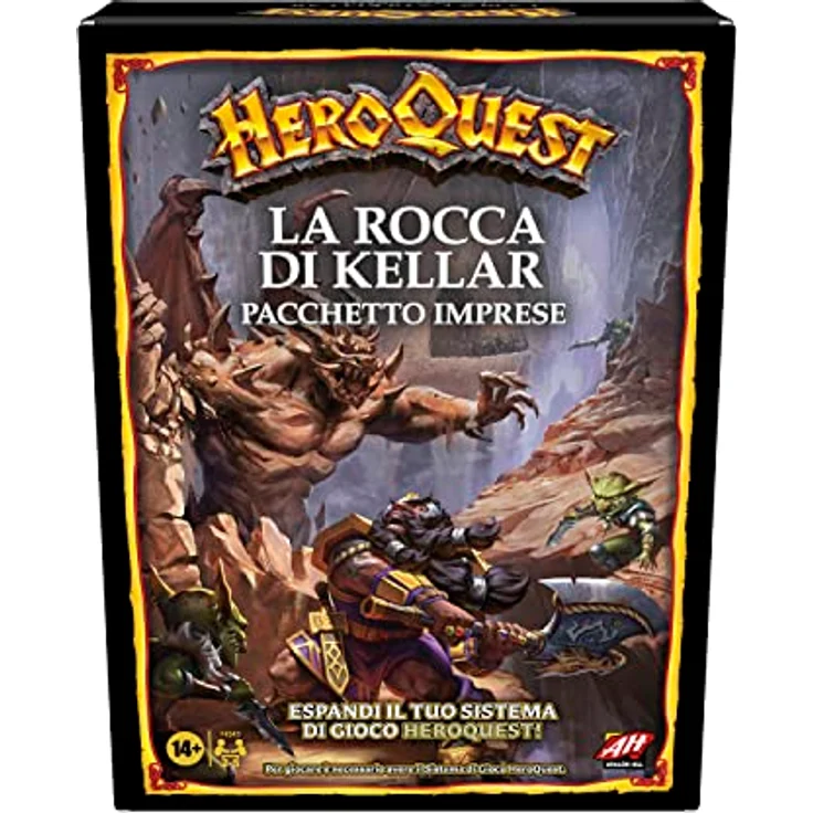 Avalon Hill, HeroQuest Der Felsen von Kellar, Unternehmenspaket, Dungeon Crawler Brettspiel, 17 Miniaturen, Fantasy Abenteuer (Unbemalt) – Bild 1