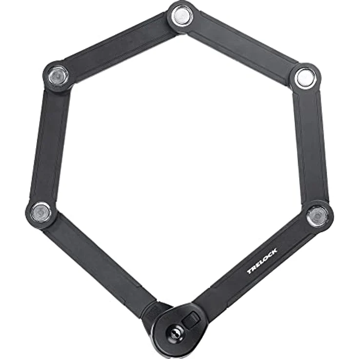 Trelock FS 580 Toro X-Press Faltschloss, Schwarz, 90cm – Bild 1