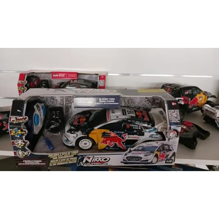 M MOLTO GR Red Bull Ford Puma Rally1 Hybrid 1:18 – Ferngesteuertes RC Auto mit hoher Geschwindigkeit und ergonomischer Fernbedienung – Kinder- und Jugendfahrzeug von Nikko – Bild 2