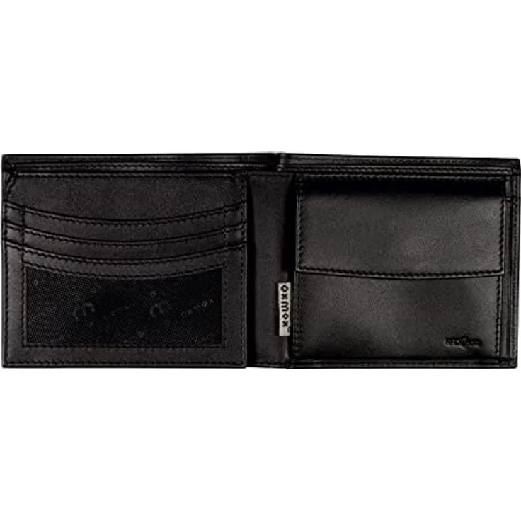 oxmox Leather Geldbörse RFID Schutz Leder 12 cm – Bild 2