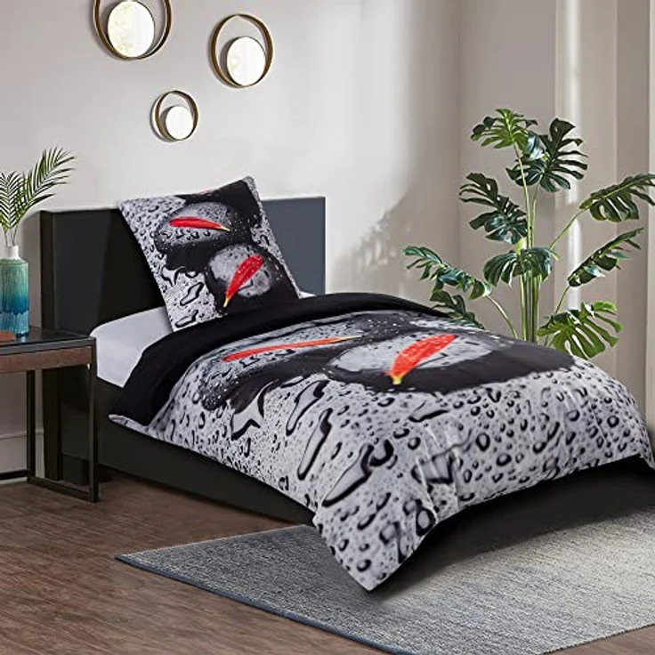 Sanilo® Bettwäsche 135x200 cm, 100% feinste Baumwolle, Oeko-TEX Zertifiziert, Elegance Muster, 2-teilig - Kinderbettwäsche – Bild 2