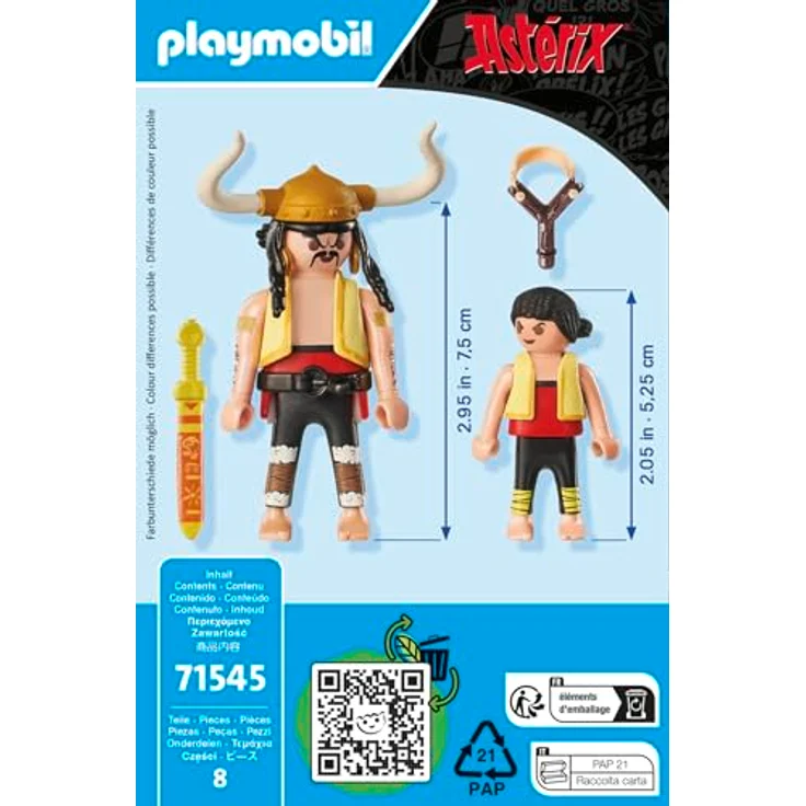 Playmobil® Konstruktions-Spielset Costa y Bravo und Pepe (71545), Asterix, (8 St), Made in Europe - Preisvergleich – Bild 5