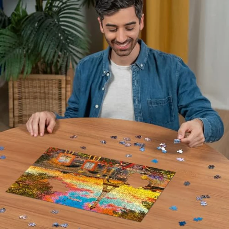 Ravensburger Puzzle Abends in Paris, 500 Teile, hochwertige Leinenprägung, geeignet für Erwachsene – Bild 4