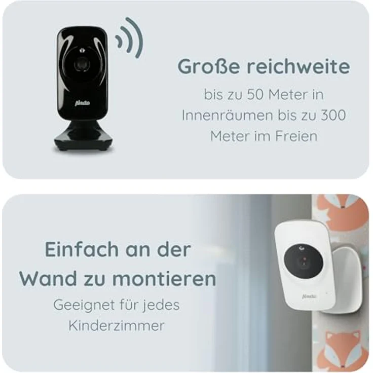 Alecto - Video-Babyphone DVM71BK mit Farbdisplay - schwarz – Bild 3