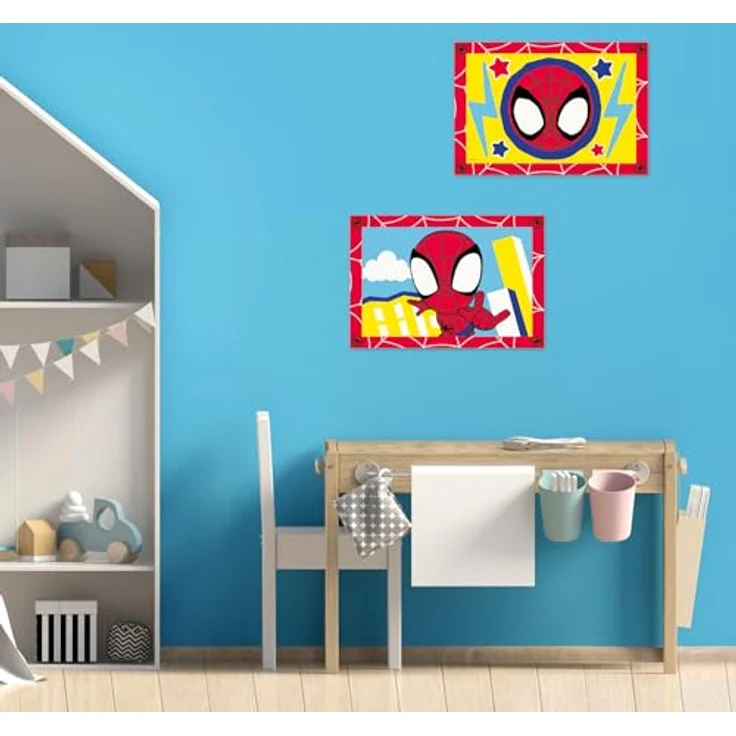Ravensburger CreArt 23949 Spidey-Malen nach Zahlen Spiderman für Kinder 5-7 Jahre, mit hochwertigen Acrylfarben – Bild 4