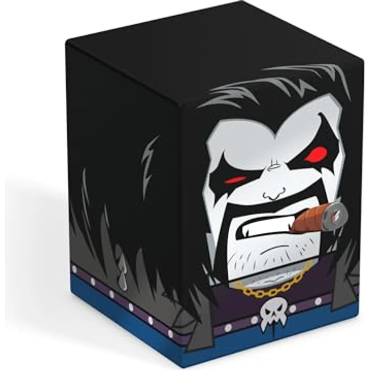 Ultimate Guard Squaroes - Squaroe DC Justice League™ JL013 - Lobo™, Deck-Box für bis zu 100 doppelhültige oder 120 einhüllige Sammelkarten, aus 78% nachwachsenden Rohstoffen, stabil und sicher verschlossen – Bild 1