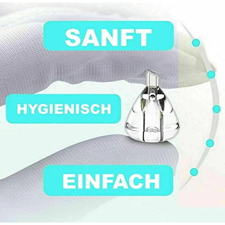 NASESANFT Baby Nasensauger Nasensekretsauger Nasenreiniger Nasenschleim Nasen Schleim Sauger Nasensekretabsauger Sanft – Bild 4