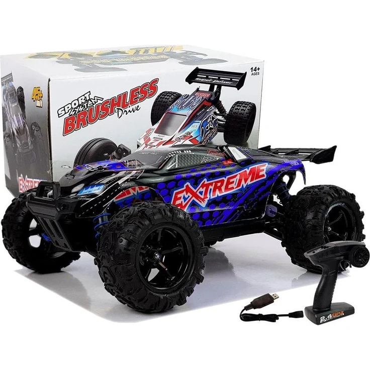 Lean Toys Ferngesteuertes Rallye-Auto 1:18, bis zu 45 km/h, Funkfernsteuerung 2,4 GHz, 7,4 V Lithium-Akku, schnelle Ladezeit 18 Minuten