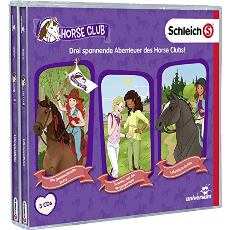 Leonine Hörspiel Schleich - Horse Club Hörspielbox 1, 3-teiliges Hörspielset für Kinder mit spannenden Pferdegeschichten – Bild 2