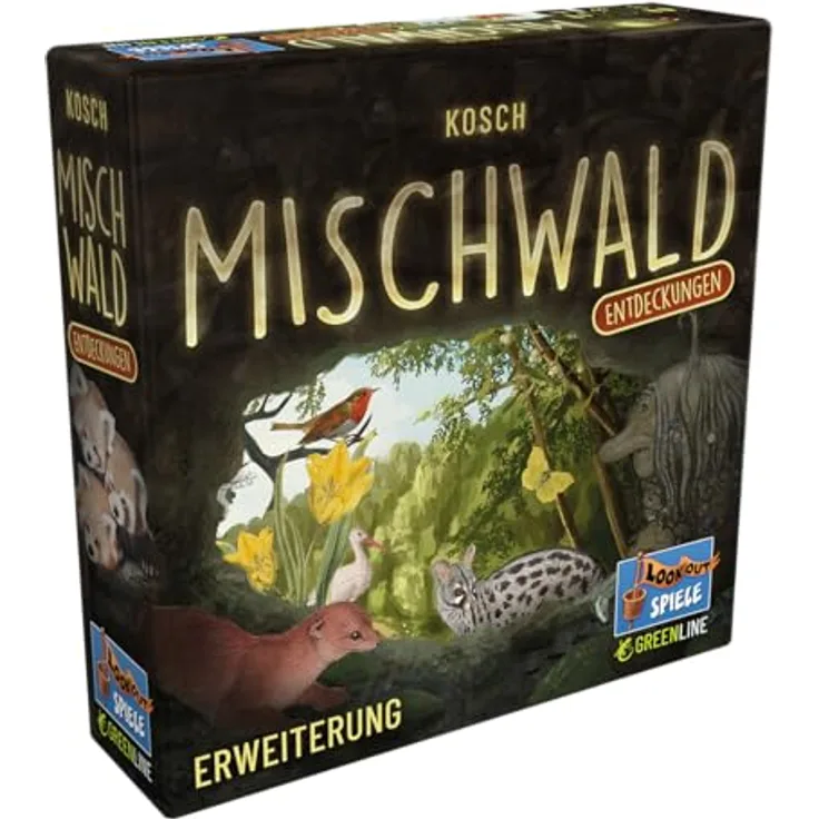 Lookout Mischwald – Entdeckungen, Erweiterung für 1-5 Spieler, 55 neue Karten, Automa-Deck, ab 10 Jahren, Deutsch