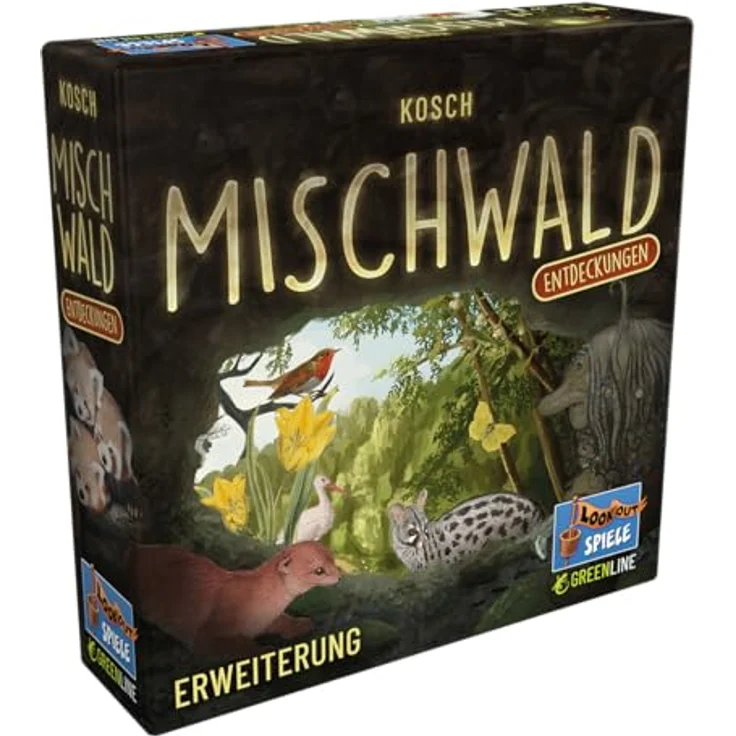 Lookout Mischwald – Entdeckungen, Erweiterung für 1-5 Spieler, 55 neue Karten, Automa-Deck, ab 10 Jahren, Deutsch – Bild 1