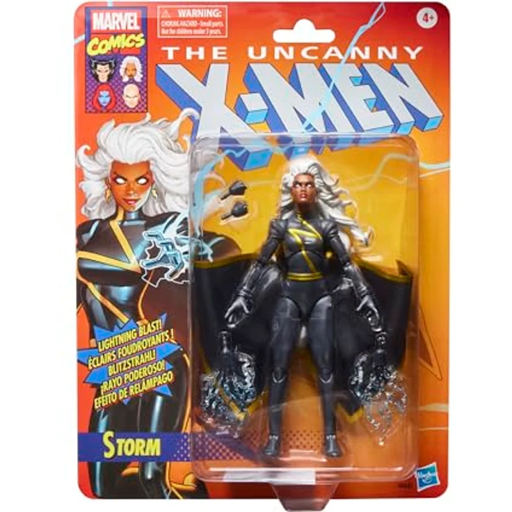 Marvel Mvl Legends Exc Red 4, Sammelfigur Storm mit 4 Accessoires, 15 cm, vollbeweglich, rot – Bild 2