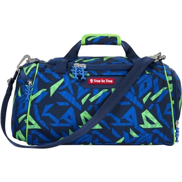 Step by Step Sporttasche Soccer Ben, 38 cm, 100% PET, blau – Bild 1