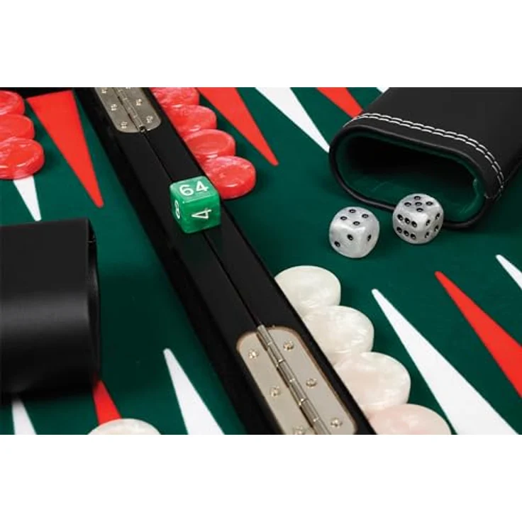 Philos Backgammon Psara, mittel, klassisches Brettspiel für 2 Personen, Deutsch – Bild 4