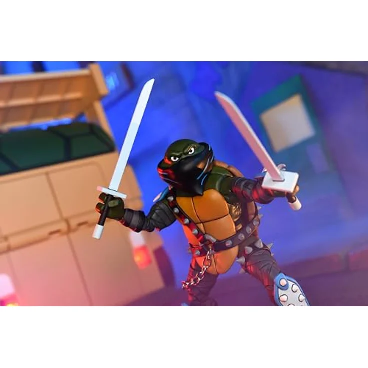 Neca Teenage Mutant Ninja Turtles Ultimate Dark Leo, 18 cm Actionfigur mit Zubehör in Fensterbox – Bild 6