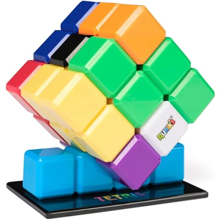 Rubiks Tetris Cube, Gehirntraining-Würfel mit 6 Tetrimino-Formen, Schwierigkeitsgrad 4