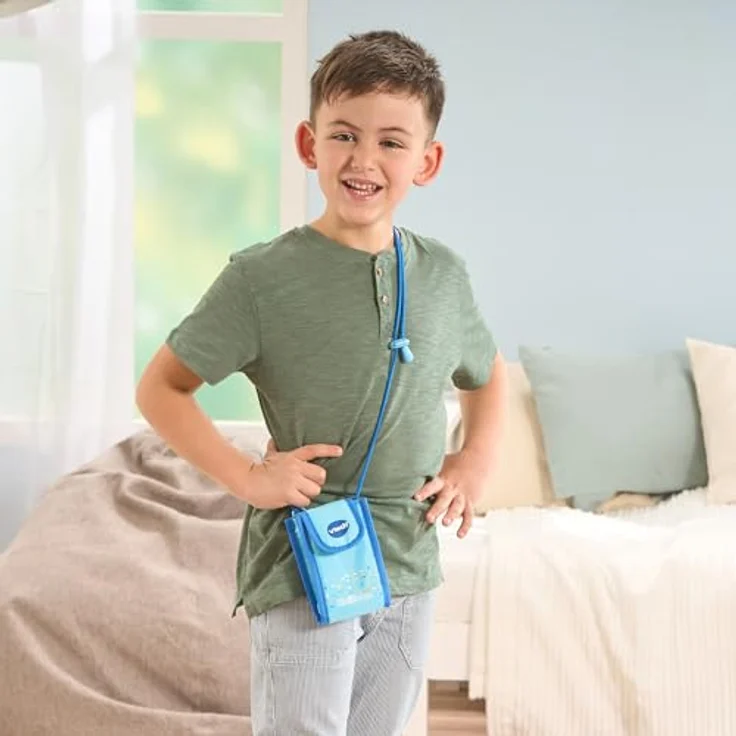 VTech KidiZoom Snap Touch, Kinderkamera mit 5 MP Dual-Kamera, 2,4-Zoll-Touchscreen, blau mit Tasche – Bild 10