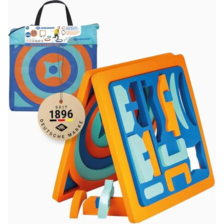 Schildkröt Active Games Set, Wurfspiele mit zwei EVA-Platten (48 x 48 x 2,5 cm) für Innen- und Außenbereich