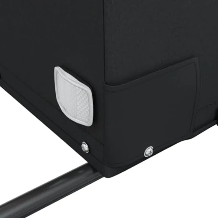 vidaXL Fahrradlastenanhänger Schwarz 30 kg Eisen, Robustes Material und Cleveres Design – Bild 5