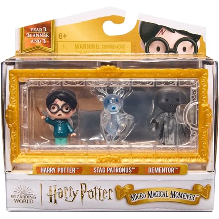 Wizarding World Micro Magical Moments Sammelfiguren Set, Harry Potter, Patronus und Dementor im Setzkasten, für Kinder ab 6 Jahren – Bild 10