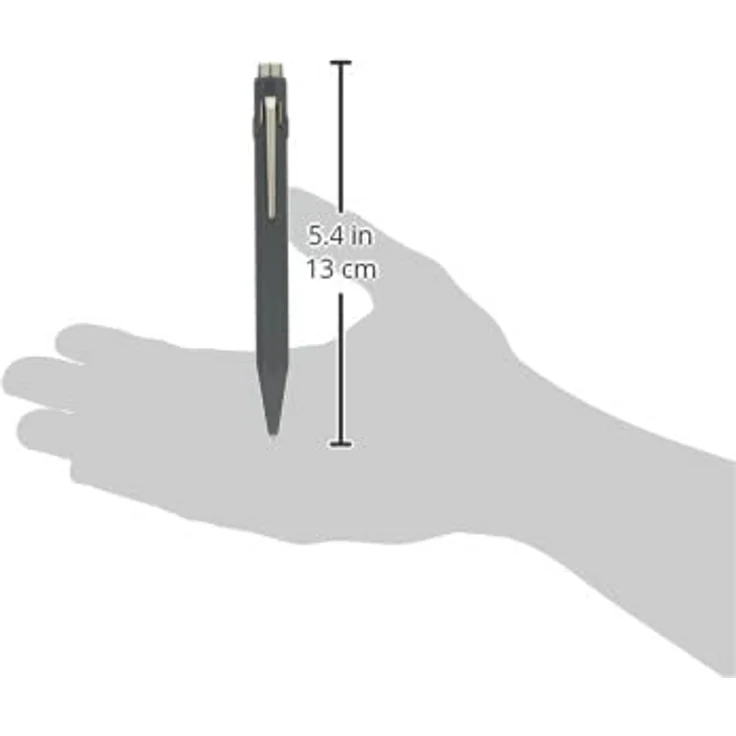 Caran d'Ache 849 Classic, Schreibstift mit Flüssigtinte, grau, sechseckiger Schaft, nachfüllbar und einziehbar – Bild 2