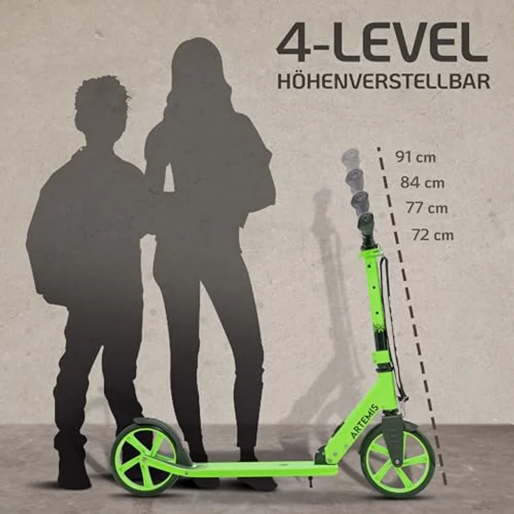 Apollo Artemis City Scooter, klappbar und höhenverstellbar, für Kinder ab 6 Jahren, mit praktischem Tragegurt und robustem Rahmen – Bild 7