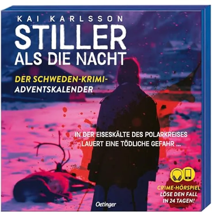 Oetinger Stiller als die Nacht, Schweden-Krimi-Adventskalender mit 24 Audio-Episoden und interaktiven Rätseln für Erwachsene