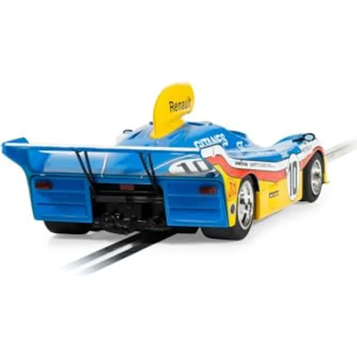 Scalextric C4444 1:32 Mirage GR8 Lemans 1977 HD, Slotcar mit Fahrerfigur, umbaubar für digitale Rennbahnen, Blue/Yellow – Bild 4