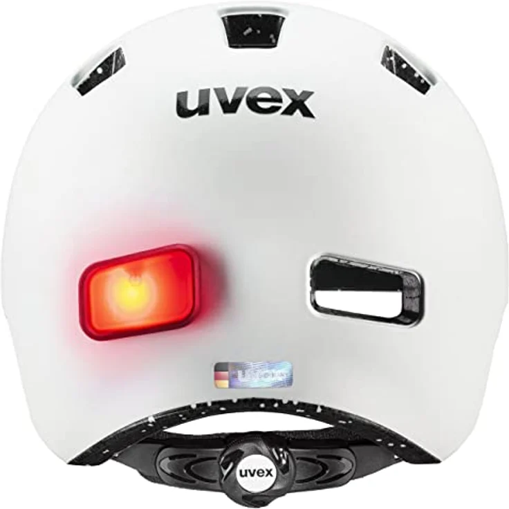 Uvex city 4 - Leichter City-Helm für Damen und Herren - Inkl. LED-Licht - Individuelle Größenanpassung - White Skyfall Matt - 58-61 cm – Bild 4